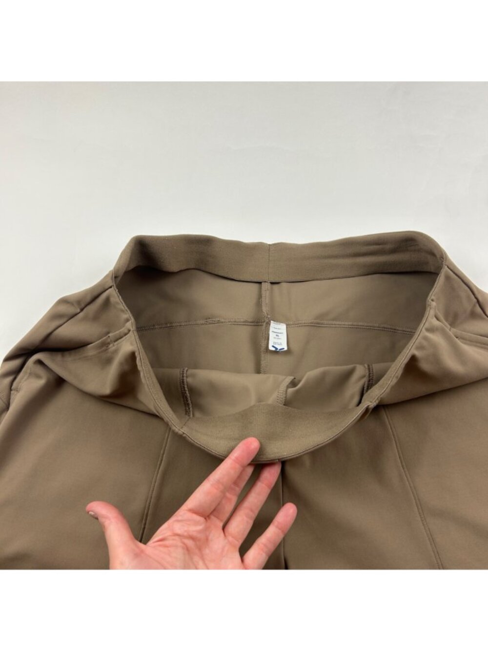 Old Navy Sediment Brown Power Soft Knit High Rise Wide Leg Trouser XL - Picture 4 of 8